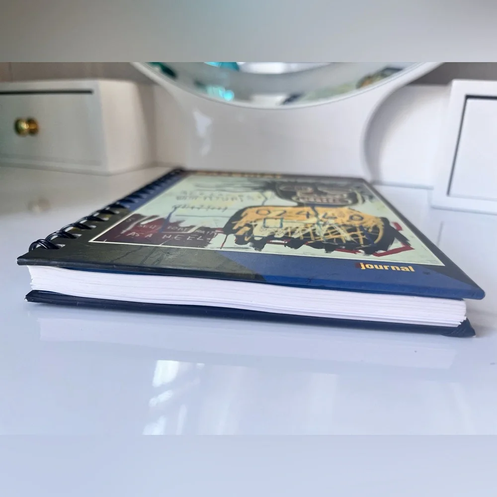 NEW! JEAN-MICHEL BASQUIAT SPIRAL BOUND LINED BLANK JOURNAL NWT